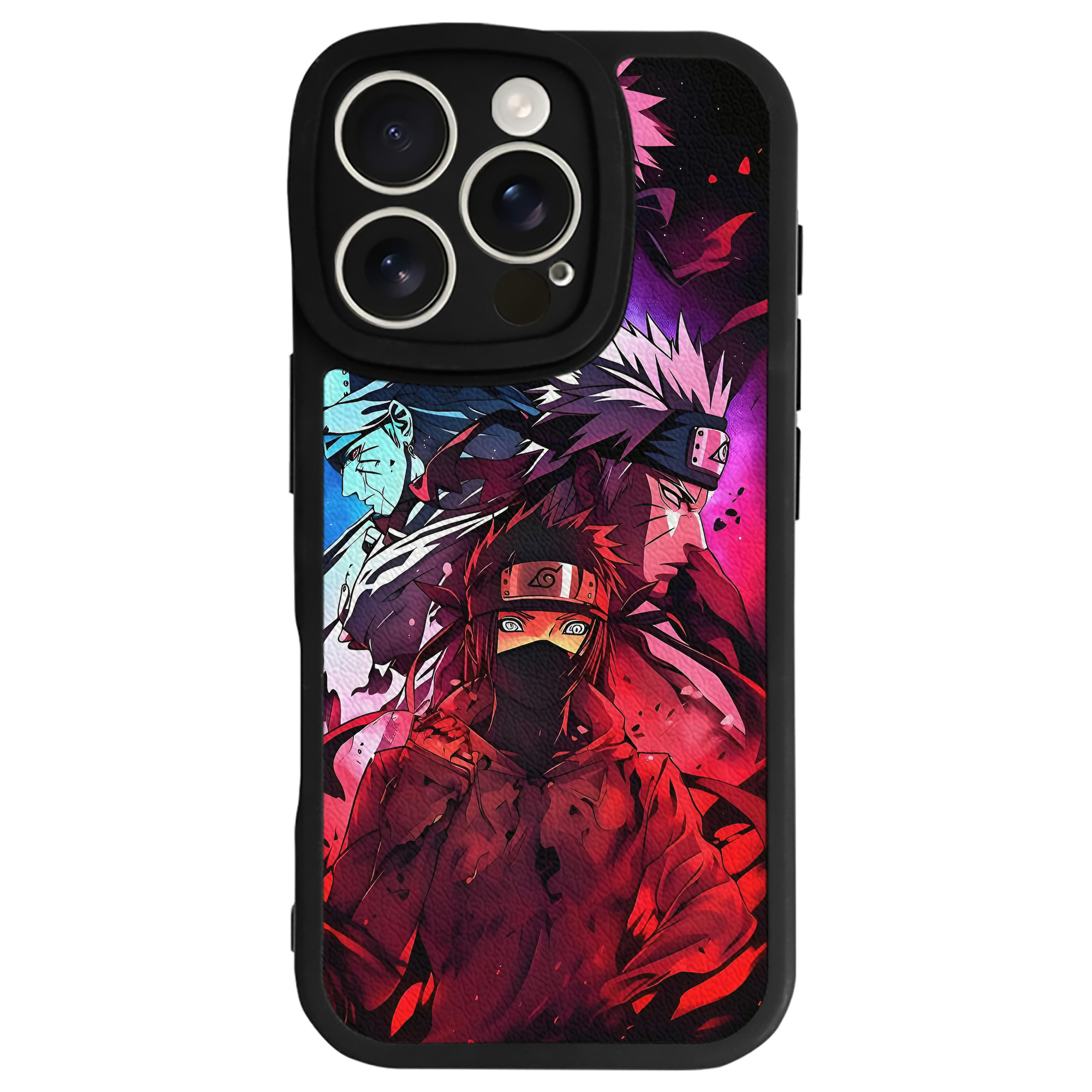 （画像用） NARUTO -ナルト- NARUTO -ナルト- 疾風伝 【iPhone 16シリーズ対応】シリコンスマホケース（レザー調） 材質：シリコン